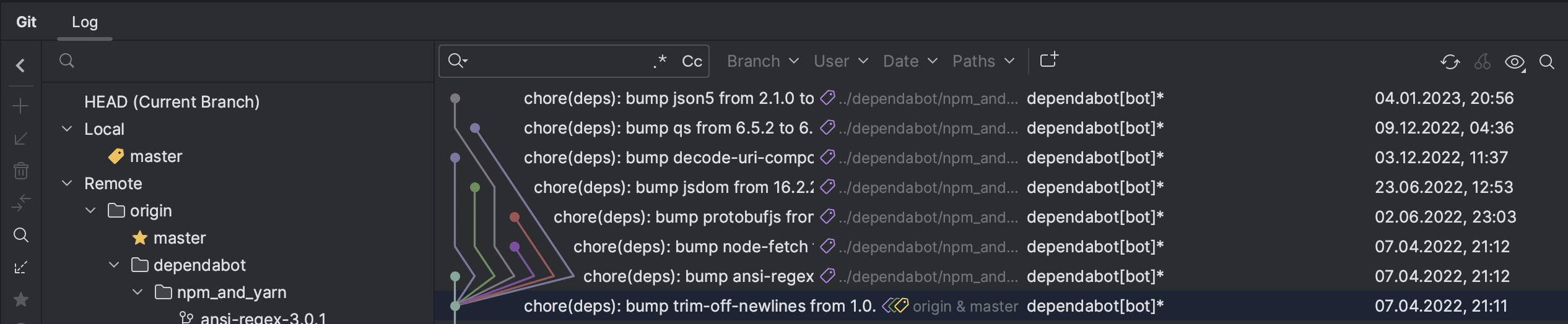 Git Quickie: Changelog